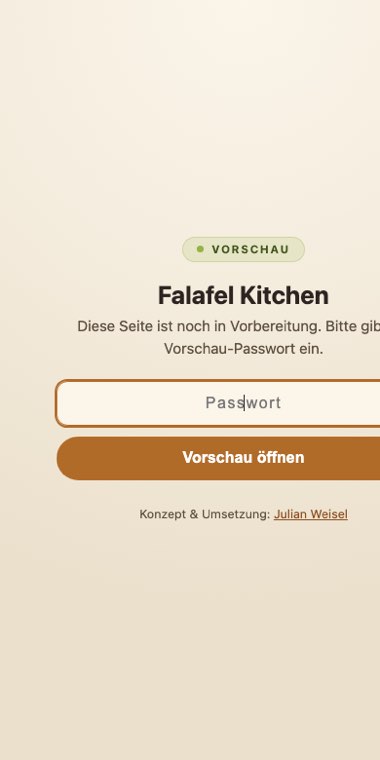 Startseite am Handy